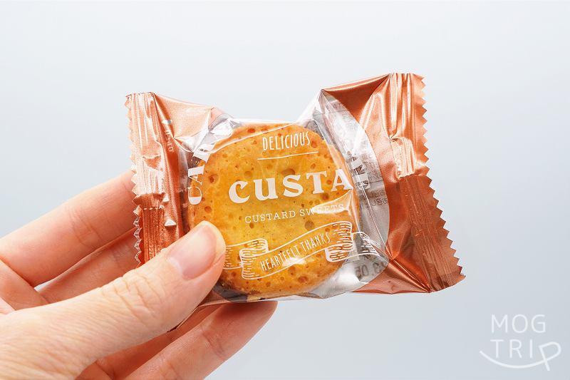 CUSTA「キャラメルガレット」１個当たりの大きさ