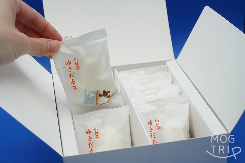 山親爺雪だるまの箱の中