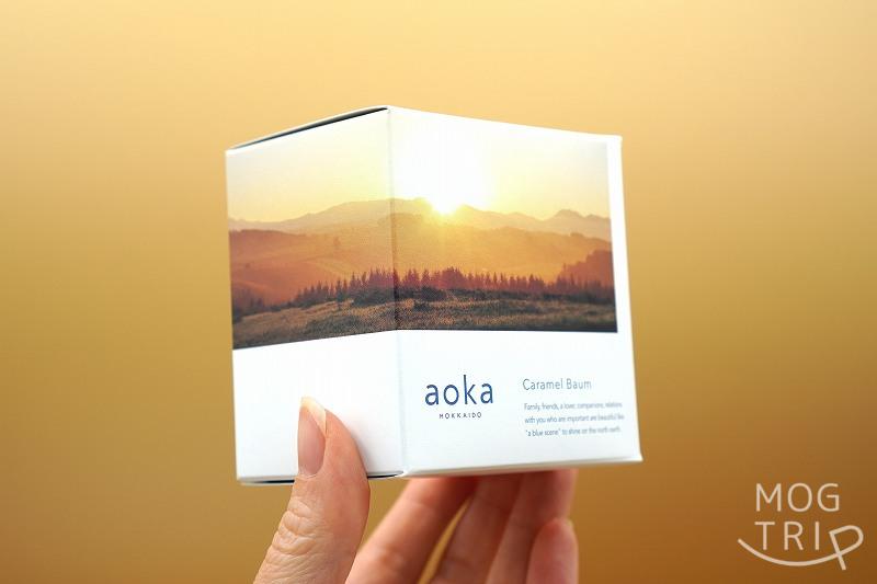 アオカ「キャラメルバームクーヘン」の箱