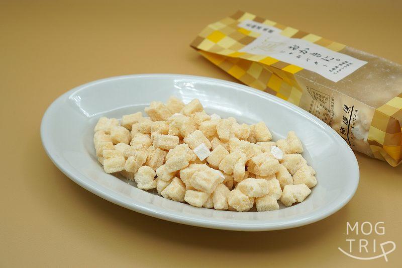 「おかきに。じゃがバター」